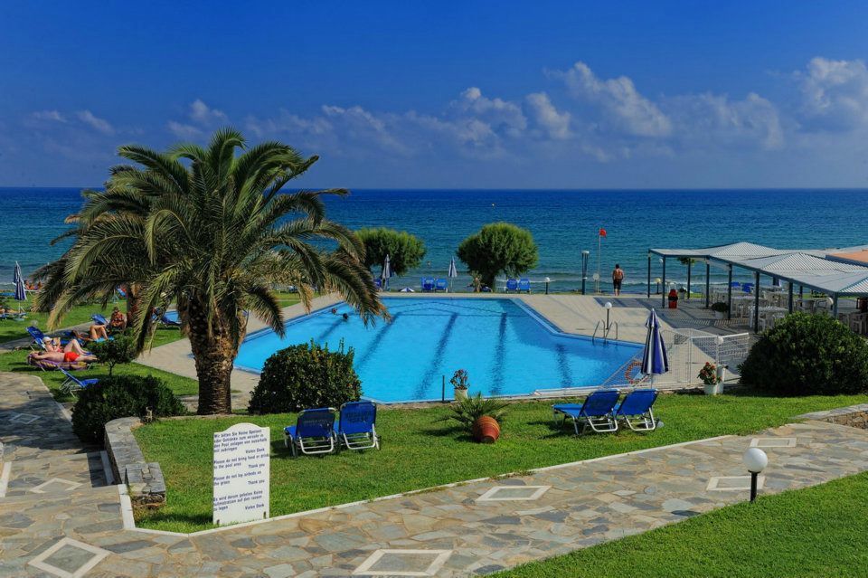 Ariadne Beach Hotel Stalida Bagian luar foto